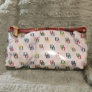 Dooney & Bourke Red and Blue Cosmetic Bag